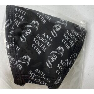 Anti Social Social Club Face Mask Dragon Print 'Last Time'  100% Authentic FW20
